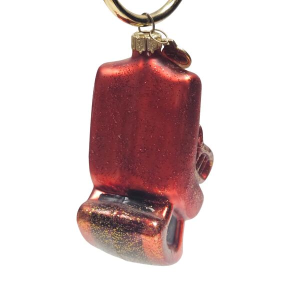 2 VTG Department 56 Mini Handblown and Painted Chair Ornaments Christmas Holiday - Picture 4 of 9